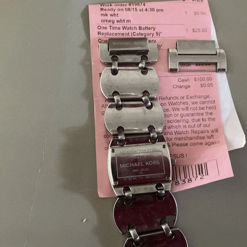 Rare Michael Kors Mk-3036 All‎ Stainless Steel Women's Watch
